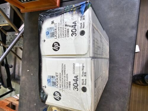 Confezione doppia originale HP CC530AD 304A - 2 toner neri - sigillato in fabbrica - Foto 2 di 3