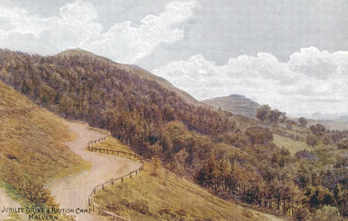PC71970 Jubilee Drive and British Camp. Malvern. Salmon. No 1311