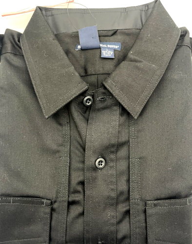 NWT ~ 5.11 Tactical Series Mens Patrol Duty Uniform B-Class Shirt ~ Sz L BLACK - Picture 10 of 10