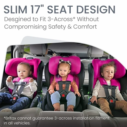 Britax Poplar Narrow Clicktight Convertible Car Seat - Magenta Onyx-  Brand New! - Picture 6 of 7