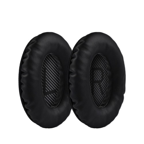 Black Ear Cushion Kit for Bose QuietComfort 15 25 35 Headphones Replacement Pads - Picture 7 of 9