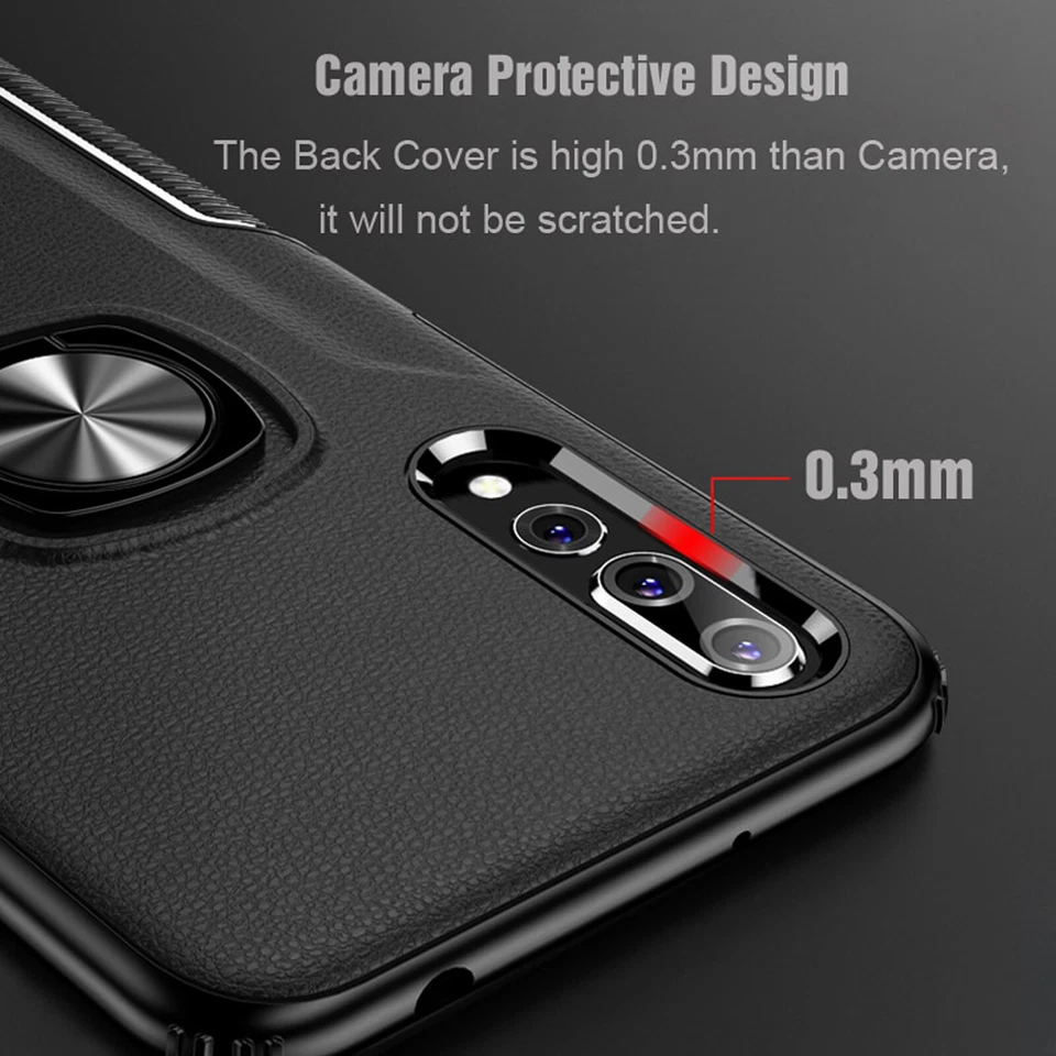 Case For Huawei P20 Lite Pro P30 Armour Shockproof Ring Holder Phone Back Cover - Image 3 of 4