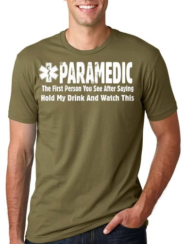 Paramedic T-Shirt Funny Occupation EMT Tee Shirt