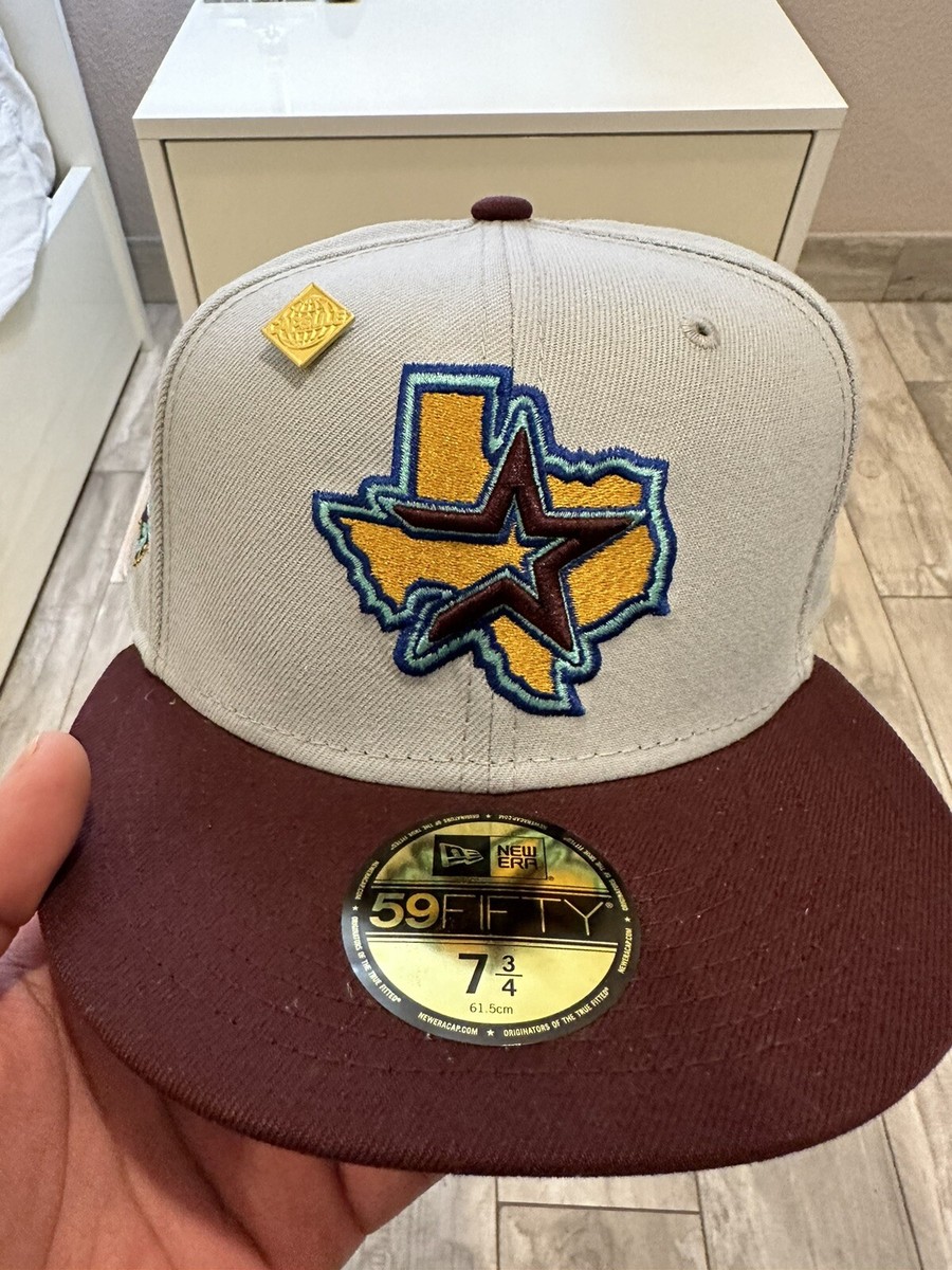 The Cap別注 7 3/4 Houston Astros New Era New Era 59Fifty Houston Astros Hat Cap 7 3/4 White Teal 2022