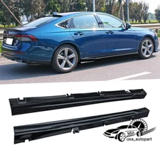 Gloss Black For Honda Accord 11th Sedan 2023-2025 Side Skirt Extension Splitter