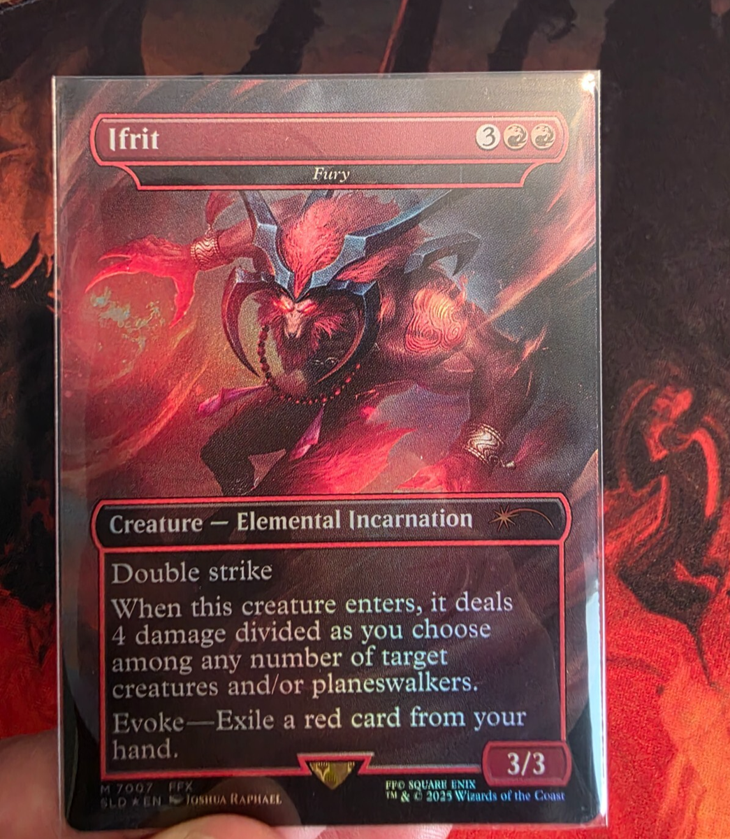 Ifrit Fury FOIL Unplayed NM MTG Final Fantasy X Secret Lair