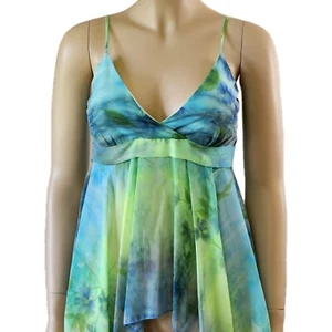 Sleeveless V-neck Top Floral Cami Babydoll Blouse front