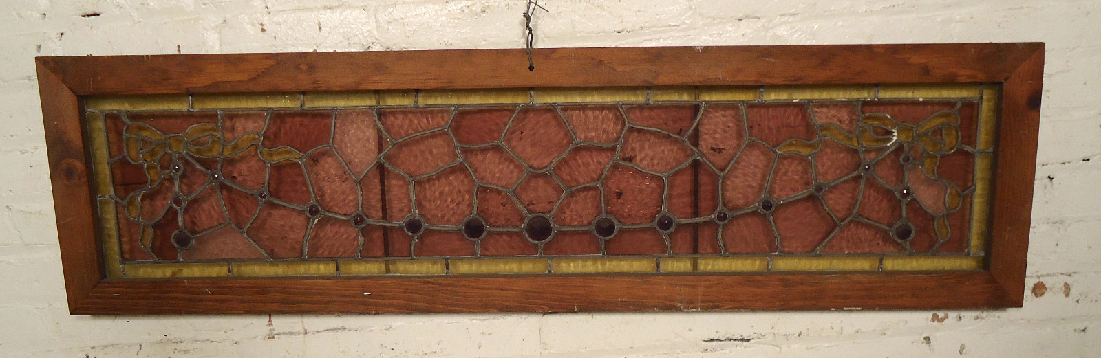 Wide Vintage Antique Stained Glass eBay