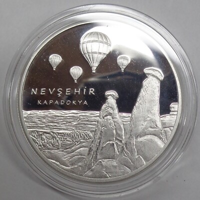 Turkey 20 Lira 2015  Silver Proof  ''Ankara - Nevsehir Region''