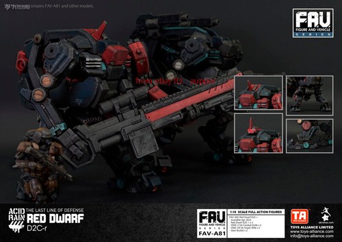 Acid Rain World 1/18 Fav-A81 Red Dwarf D2c-R Omanga Military Action Figure NEW - Picture 2 of 7