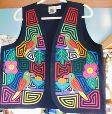 My Name is Panama 100 Mola-Made Cotton Vest Size Large