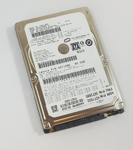 80GB Fujitsu MHZ2080BH G1 SATA 2,5" Notebook Festplatte FRU 39T2885 42T1502