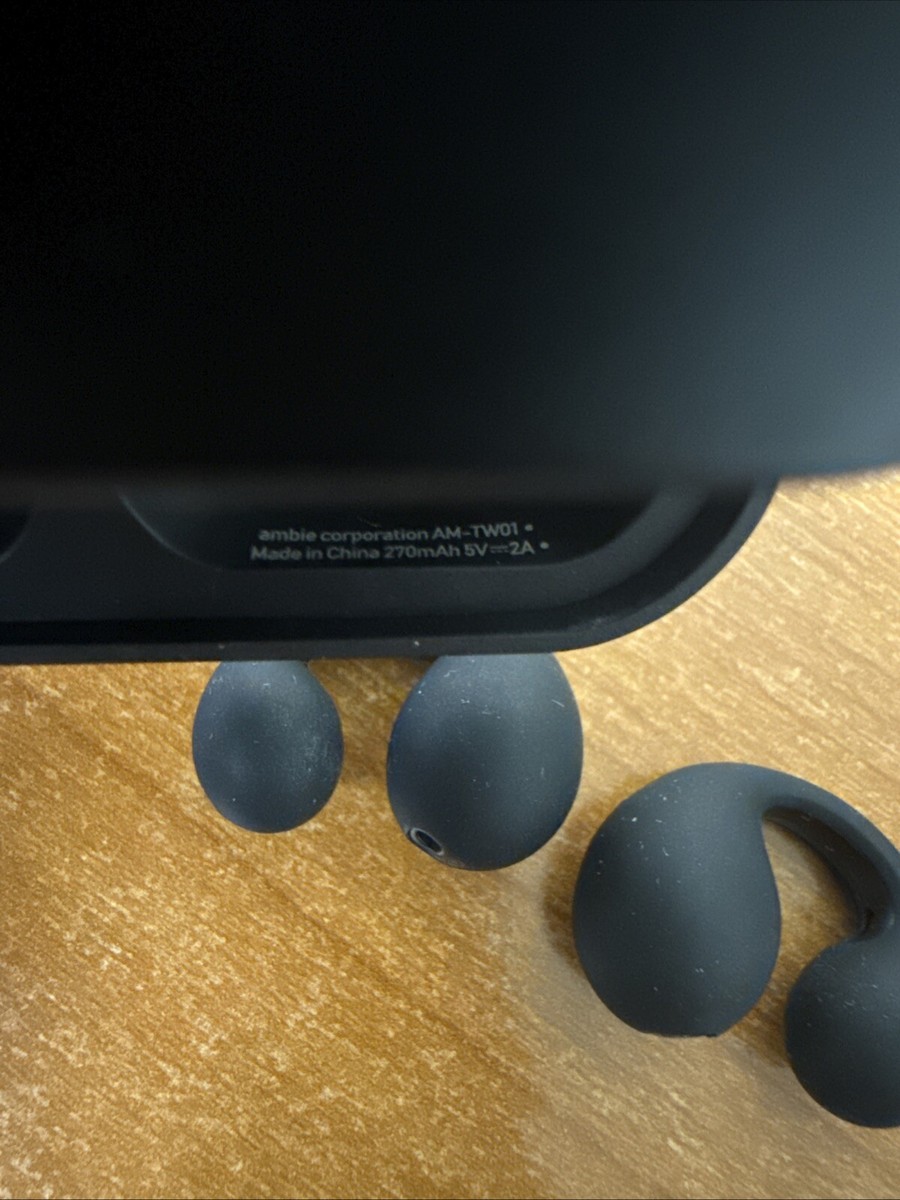 ambie(アンビー) sound earcuffs AM-TW01 BLACK Ambie Sound Earcuffs Open-ear Wireless Earphone Black AM