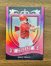 2021 Panini Chronicles Crusade Mike Trout Pink Prizm (#/50)