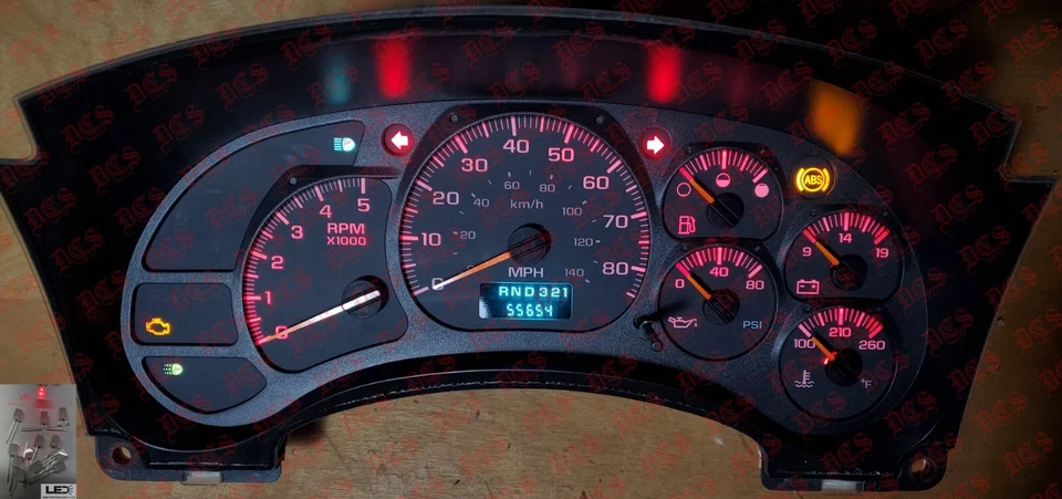 KIT ACTUALIZACIÓN LED ROJO KODIAK TOPKICK CHEVROLET GMC C4500 C5500 C6500 W5500 T6500 Foto 2 de 4