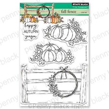 Penny Black Clear Stamp - Fall Fence