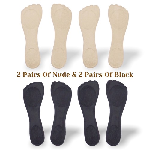 Gel de silicona autoadhesivo insertos delgados revestimientos de plantilla 2,3,4 pares de zapatos para mujer - Imagen 23 de 26