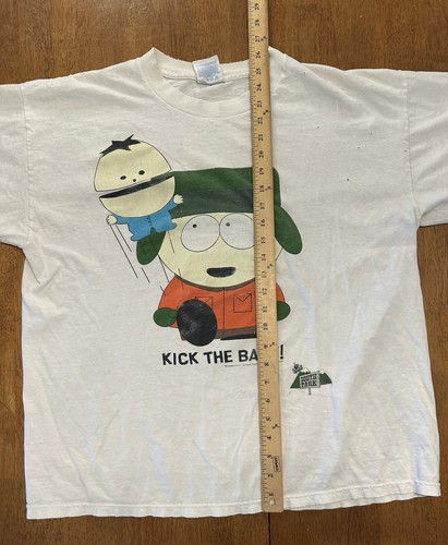 Vintage 90s South Park Kick The Baby T Shirt XL 1997 Kyle Broflovski Rare - Picture 13 of 13