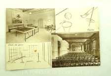 vintage photo postcard CREMONA COLLEGE BISHOPS MELTED VIA TIBALDI