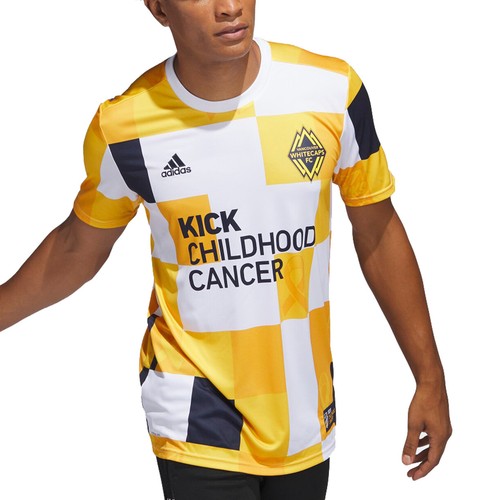Adidas MLS Men's Vancouver Whitecaps FC Kick Childhood Cancer Pre-Match Jersey - Picture 6 of 11