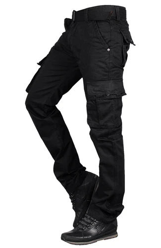 2025 Herren Camouflage Army Hose Freizeit Baumwoll Pants Cargohose mit Gürtel-DE - Bild 52 von 55