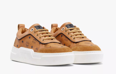 NIB MCM Skyward Platform Sneakers in Visetos Size36