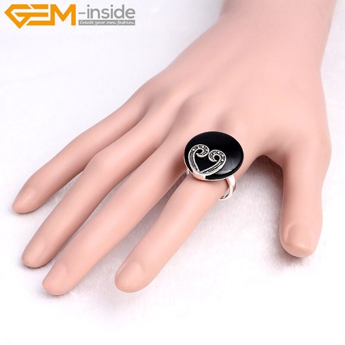 Anillo para mujer arenisca ágata rojo jade plateado marcasita cuentas joyero - Imagen 93 de 141