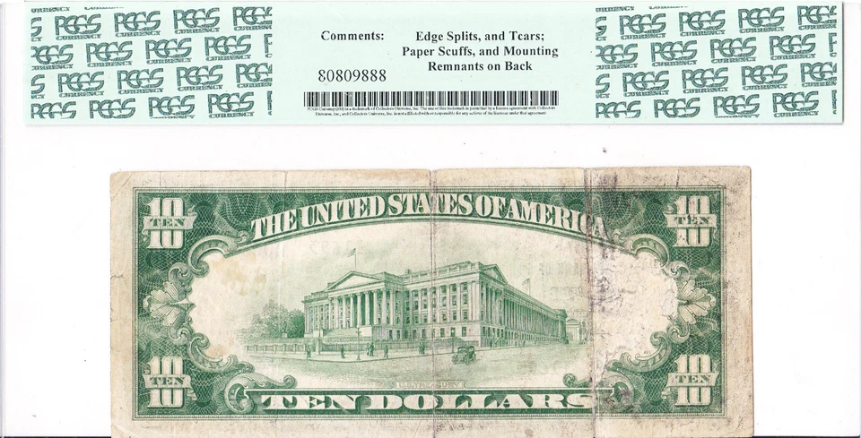 $10 1929 T2 National EVERETT Washington WA 🇺🇸 Extremely Rare 🇺🇸 8 on Census! - Image 2 of 2