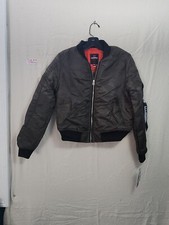 South Pole Junior Olive Green Bomber Jacket Size M