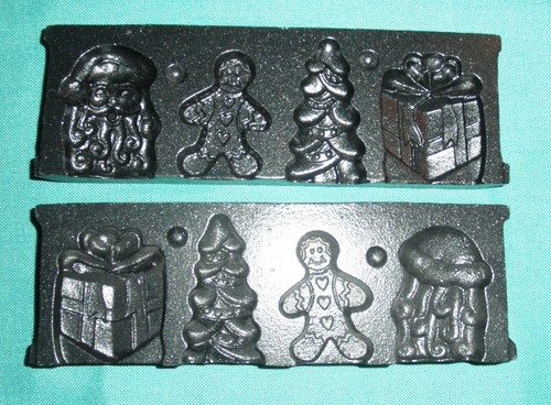 3 Christmas Themed Metal Chocolate Molds - Picture 5 of 9