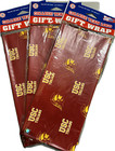 Lot 3 Ncaa Usc Trojans Gift Wrap 9-Sheets Paper High School Xmas Father Day 38"