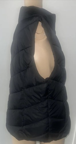 Aeropostale Remixed Women Down Puffer Vest Black Sz M - Picture 4 of 5