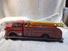 FIRE TRUCK RARE CONDITION- MARX TIN LITHO- USA MADE - FRICTION LADDER - WORKING