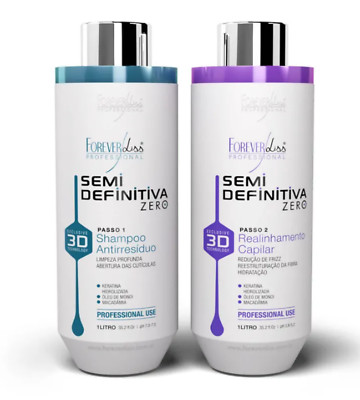 HAARGLÄTTUNG CREME BRASILIANISCHES KERATIN VON FOREVER LISS 3D 2x1 33,81OZ