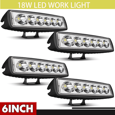 18W 10-30V LED de luces de Luces de Trabajo Barra REFLECTOR LÁMPARA CONDUCCIÓN FR Offroad Coche Camión SUV