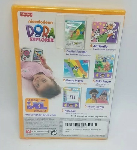 DORA THE EXPLORER 3D FISHER PRICE iXL FUN INTERACTIVE LEARNING GAME BRAND NEW - Picture 2 of 2