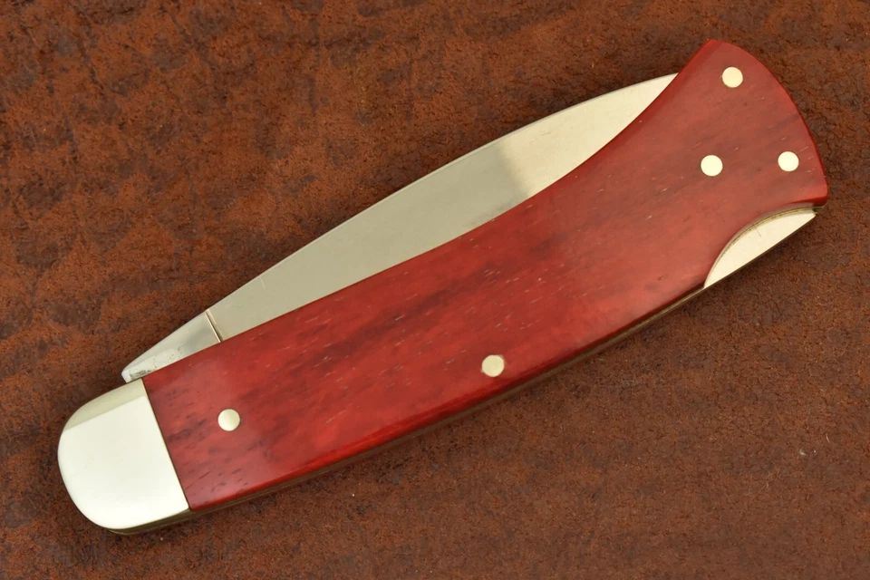 CUCHILLO BOKER TREE MARCA SOLINGEN ALEMANIA HUESO ROJO LISO PREMIUM BLOQUEO (21491) Foto 2 de 4