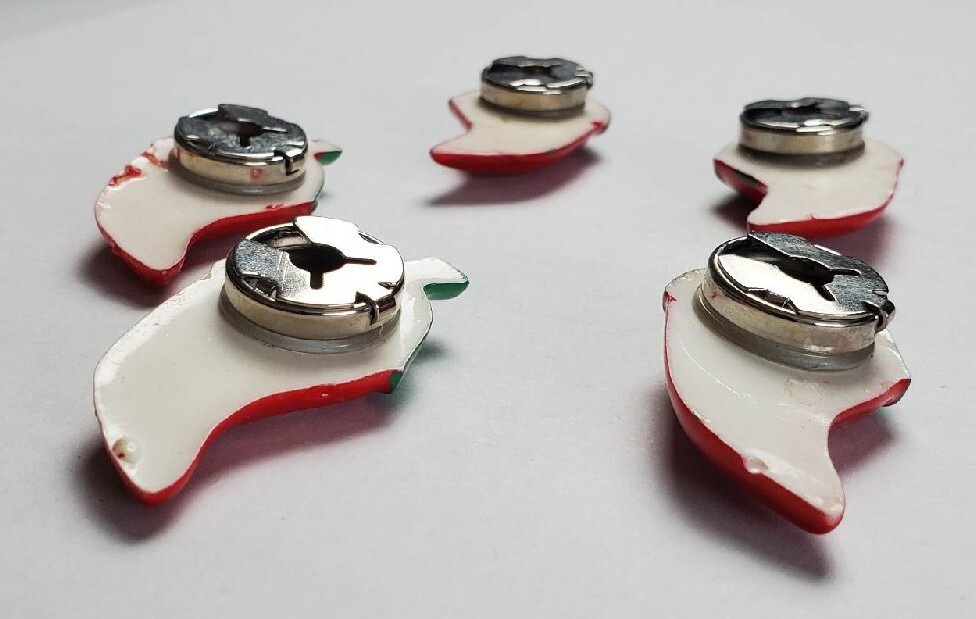 Hot Peppers Themed Decorative Button Covers. lot of 5 eBay