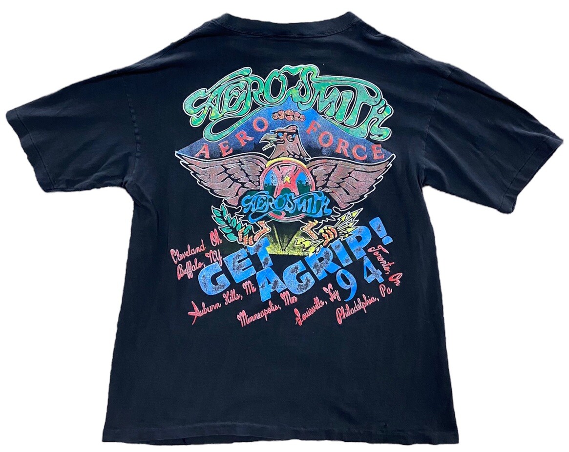 Vintage 1994 Aerosmith Get A Grip Tour T-Shirt Bootleg Size XL 90s