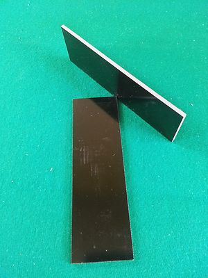 2 PCS OF .125'' BLACK G-10 - KNIFE HANDLE MATERIAL BLANK SCALES G10 2'' x 6''