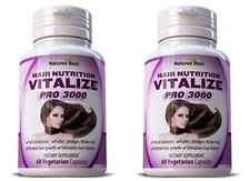 2 LOT Hair Vitamins Supplement for Women BOOST GROWTH TREATMENT 120 Pills
