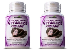 2 LOT Hair Vitamins Supplement for Women BOOST GROWTH TREATMENT 120 Pills