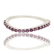 Natural Amethyst Gemstone 925 Sterling Silver Engagement Women's Band Rings
