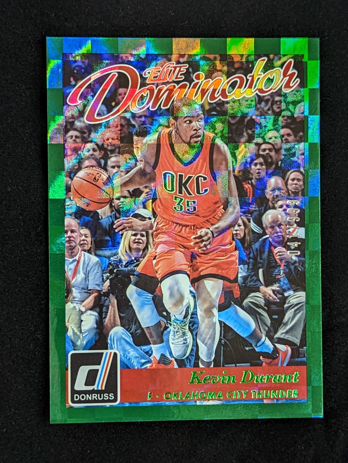 KEVIN DURANT 2015 DONRUSS #18 ELITE DOMINATOR #/999 *BROOKLYN NETS*