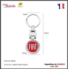 Fiat metal keychain