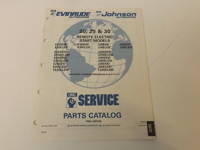 1991 OMC Johnson Evinrude Outboard factory parts catalog 434237 20