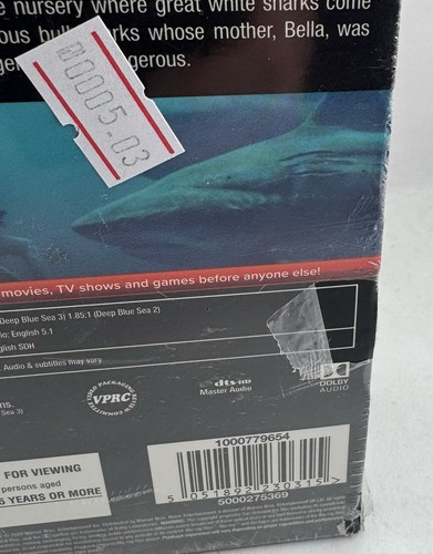 Deep Blue Sea 3-Film Collection - New & Sealed Blu-ray Boxset - Picture 3 of 4