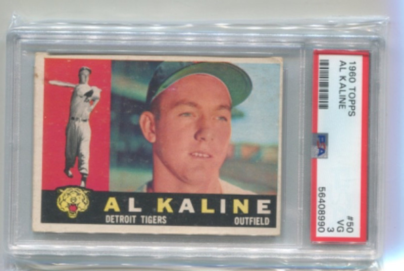 1960 Topps - AL KALINE - Card #50 - DETROIT TIGERS PSA 3