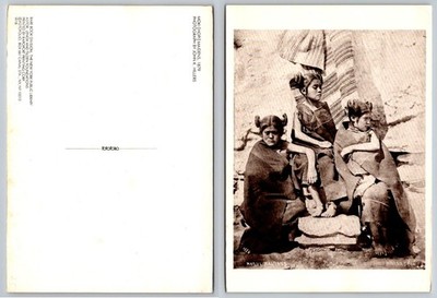 Hopi Maidens 1879 Photograph by John K. Hillers Fotofolio Postcard Native