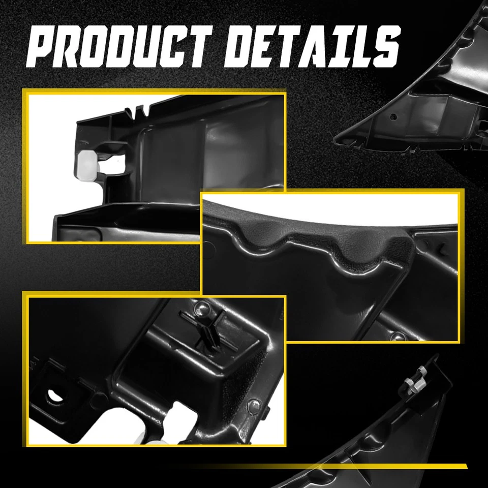 2 piezas para Ford Mustang 2010-2014 parachoques delantero conductor pasajero guardabarros soporte EAH Foto 3 de 4